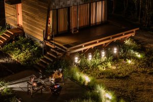 Deck externo com Fire Pit